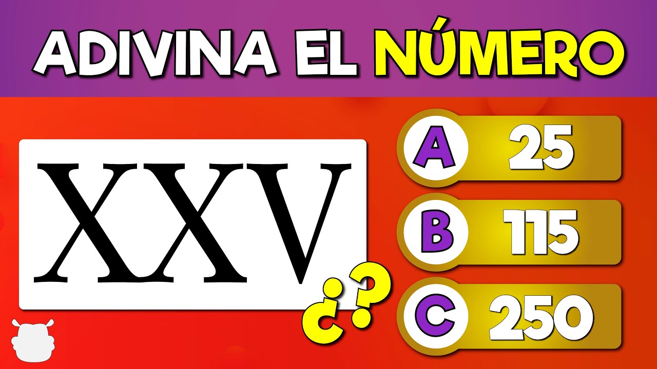 Test de Números Romanos 🏛️😛🧠 Adivina Los Números Romanos - Aprende Jugando (Parte III 😉)