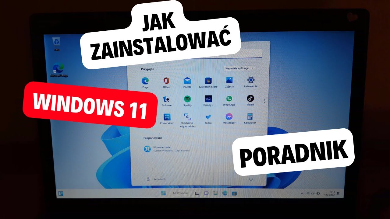 Jak zainstalować Windows 11?Instalacja Systemu Poradnik Krok po kroku Formatowanie laptopa komputera