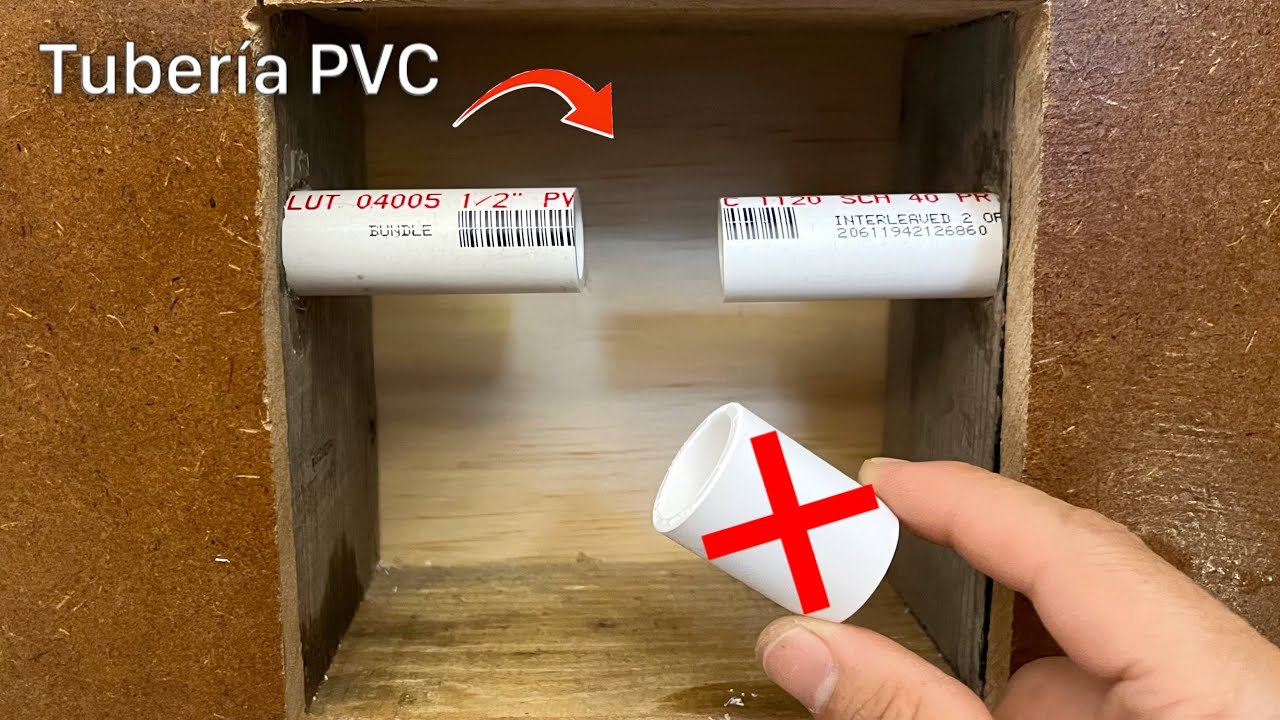 Muy pocos fontaneros lo hacen de esta forma? Reparaci&oacute;n de tuber&iacute;a de PVC