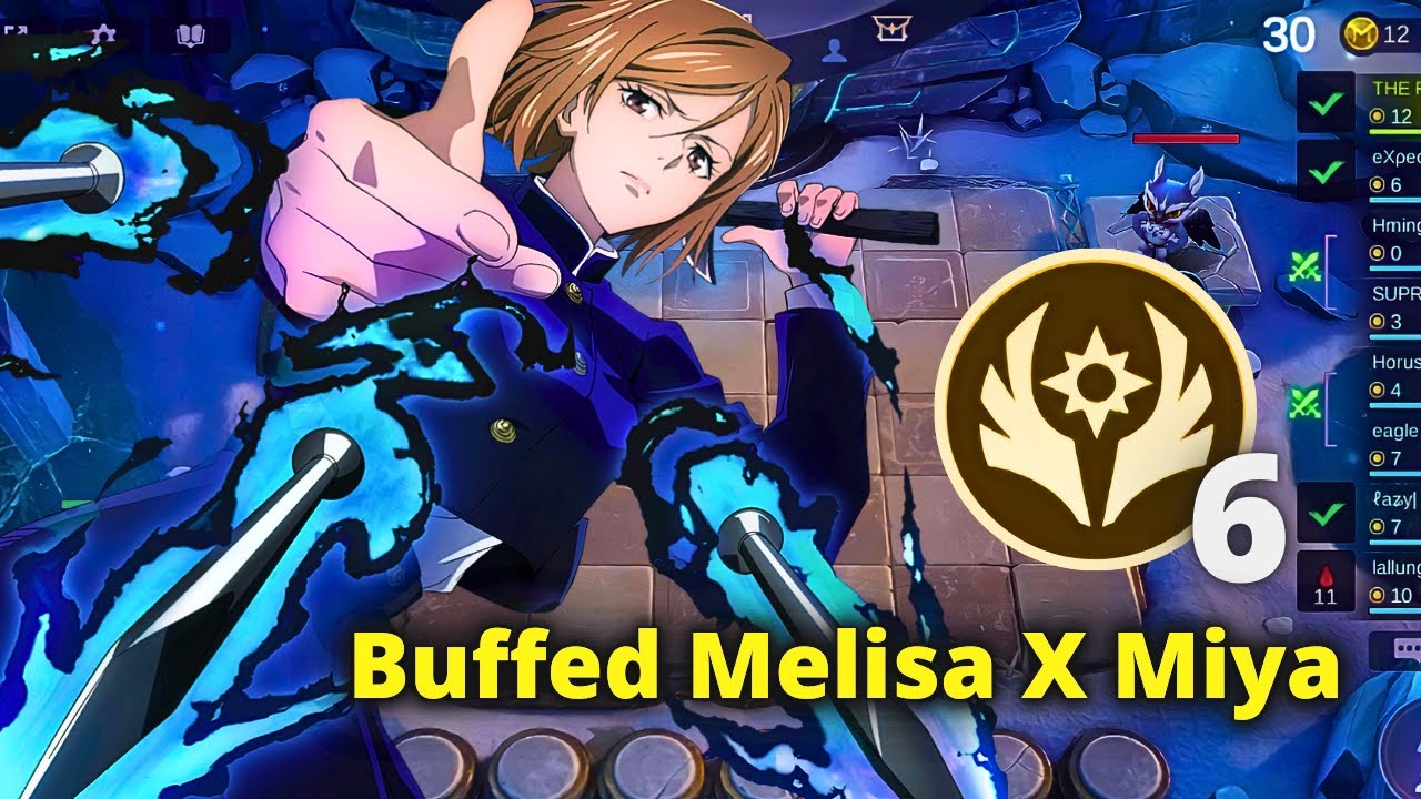 BUFFED MELISSA WITH COMMANDER MIYA WITH NEW GO GO CARD | MLBB MAGIC CHESS BEST SYNERGY COMBO TERKUAT