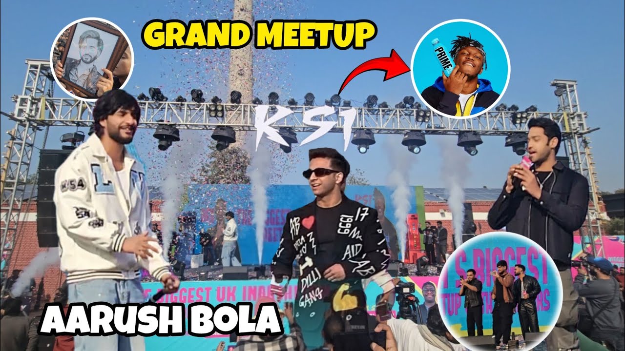 GRAND MEETUP KSI & Triggered Insaan Fukra Insaan Aarush Bhola Laila DELHI HAAT PITAMURA 