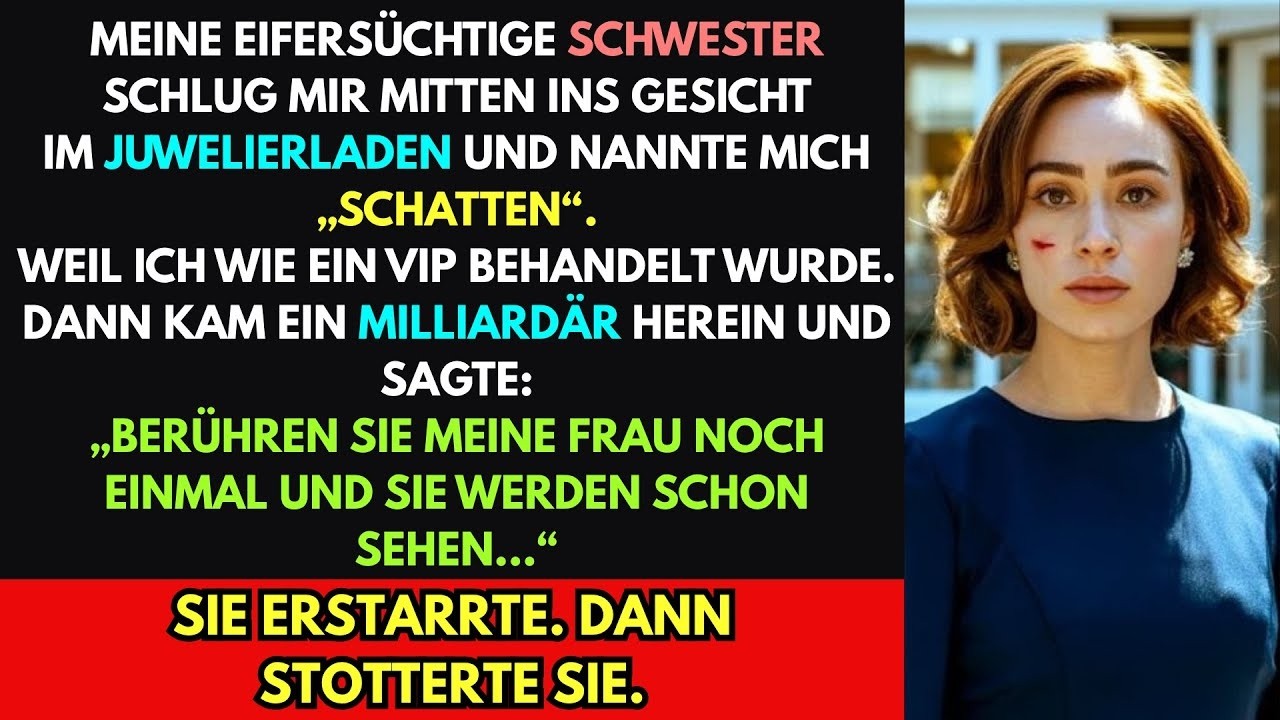 Meine Schwester schlug mich im Juwelier–da sagte ein Milliardär  Noch einmal, und du wirst’s bereu