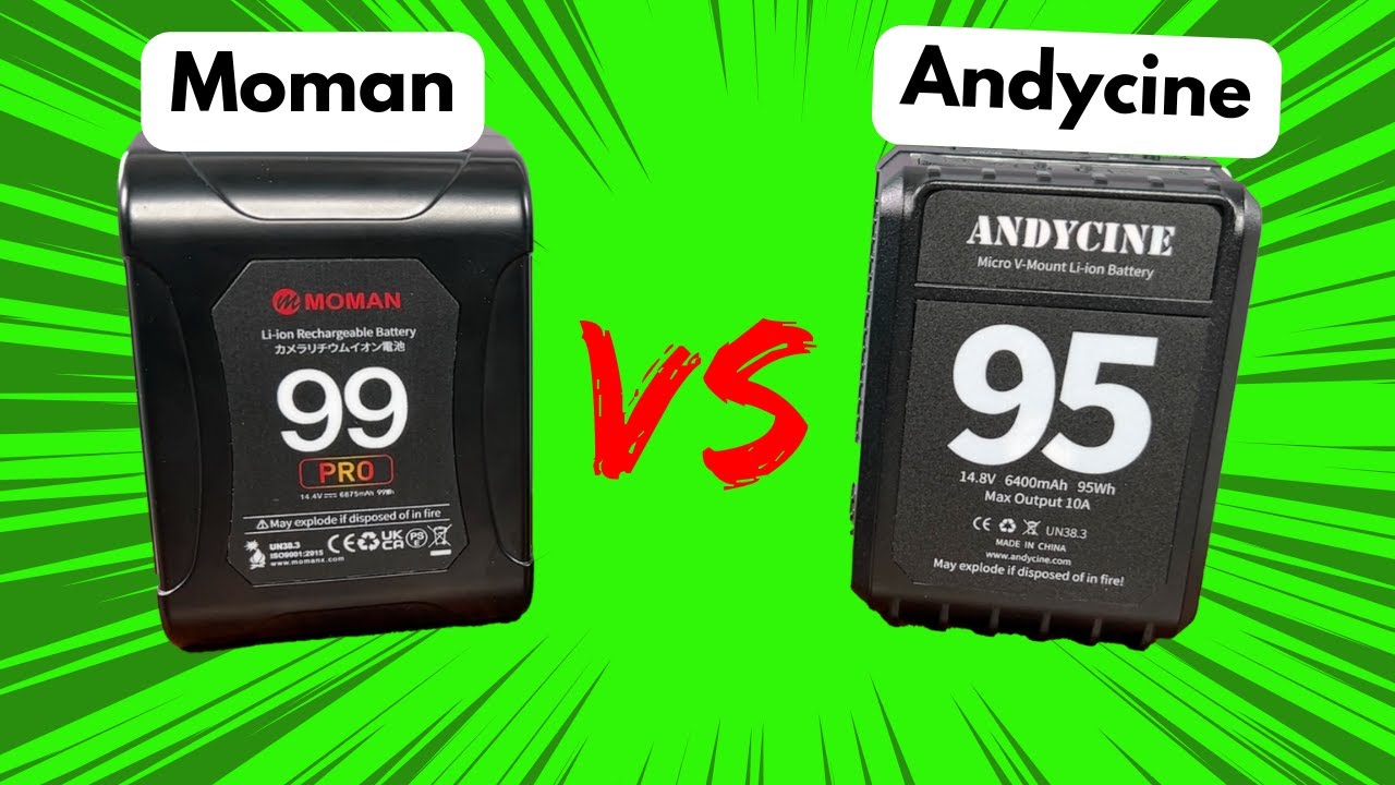 Moman 99 Pro vs Andycine 95 - Mini V Mount Batteries