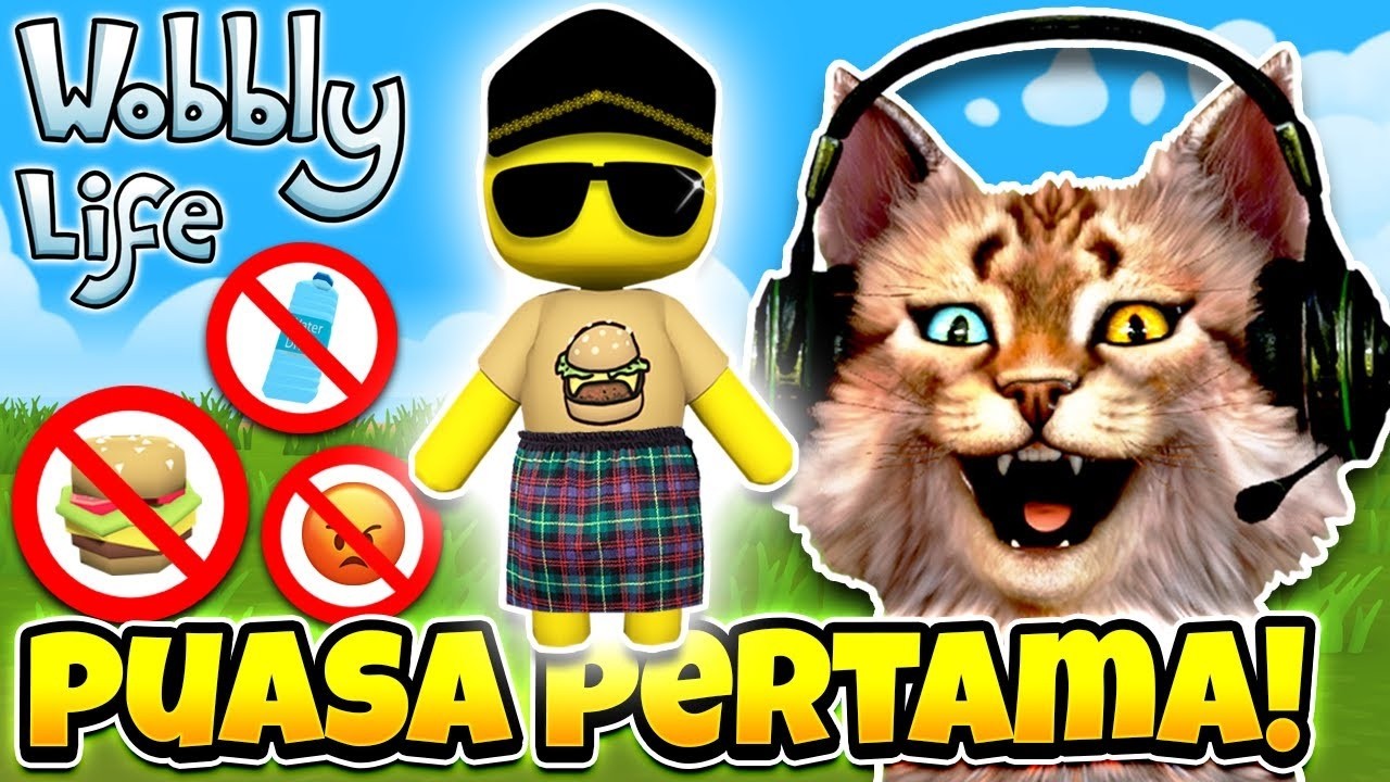 HARI PERTAMA PUASA RAMADHAN DI DUNIA WOBBLY !! 😸 - Wobbly Life Indonesia