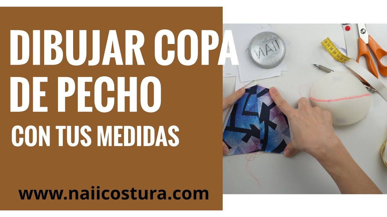 Cómo hacer una copa de pecho fácil🧵 | Costura y patronaje