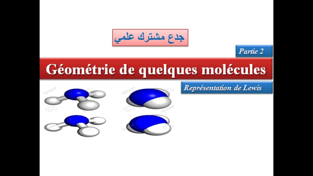 Géométrie de quelques molécules: tronc commun (partie 2)