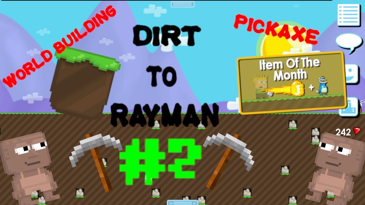 Dirt To Rayman Set #2|Pickaxe, World Building