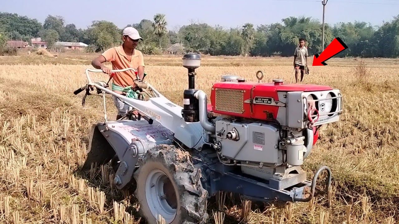 My Kamco Power Tiller Is Going To Prepare Mustered Field || Winter Season Vegetable Farming ||