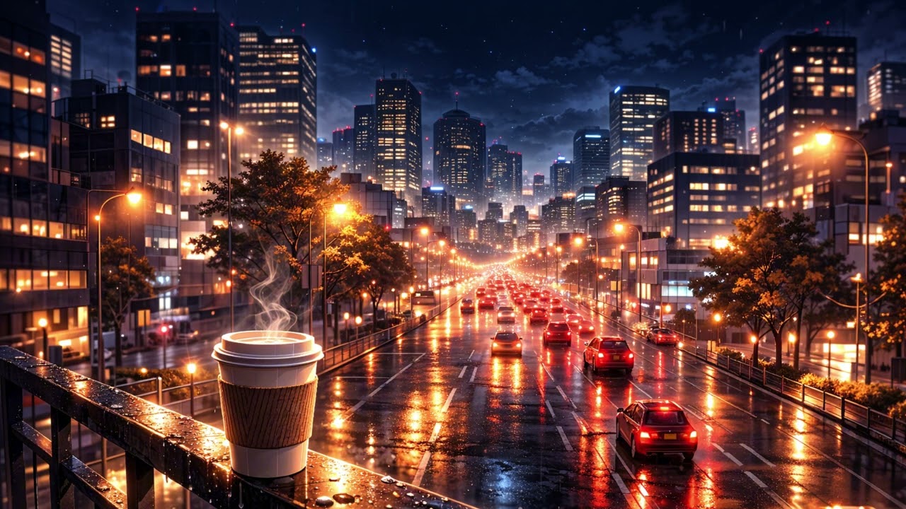 City Lights After Midnight 🌧️ | Calm Lofi for Night Focus