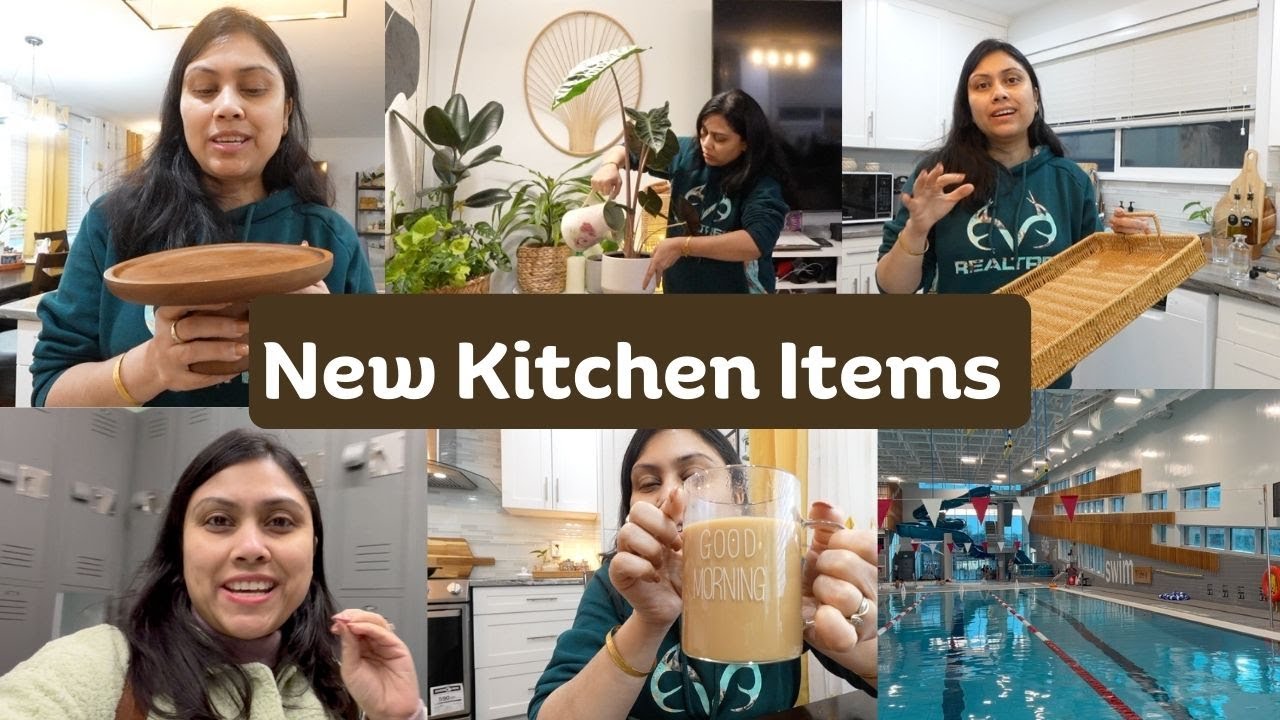 New Kitchen Items - Excited for New House - Going to swimming pool