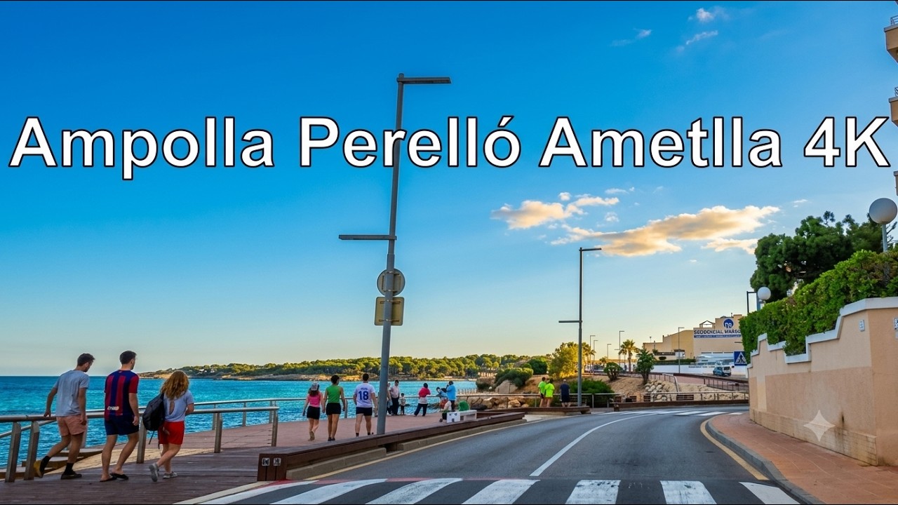 Ampolla - Perello - Ametlla (Tarragona, Cataluña, España) Conduciendo 4K Viaje en Coche