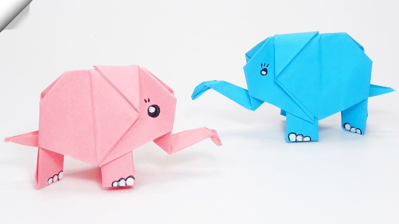 Origami Elephant easy | Origami elephant Paper crafts
