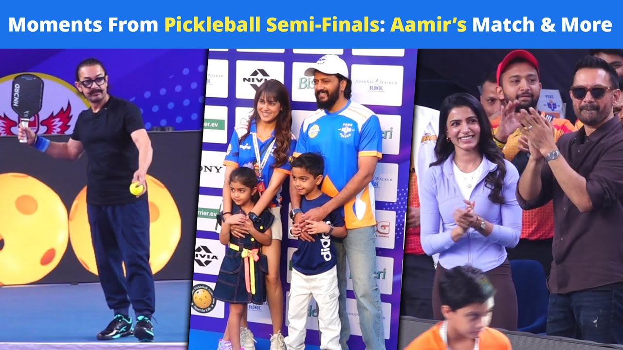 Aamir Khan's Pickleball Face-Off With Fans At WPBL 2026 Semi-Finals | Samantha-Raj, Riteish-Genelia