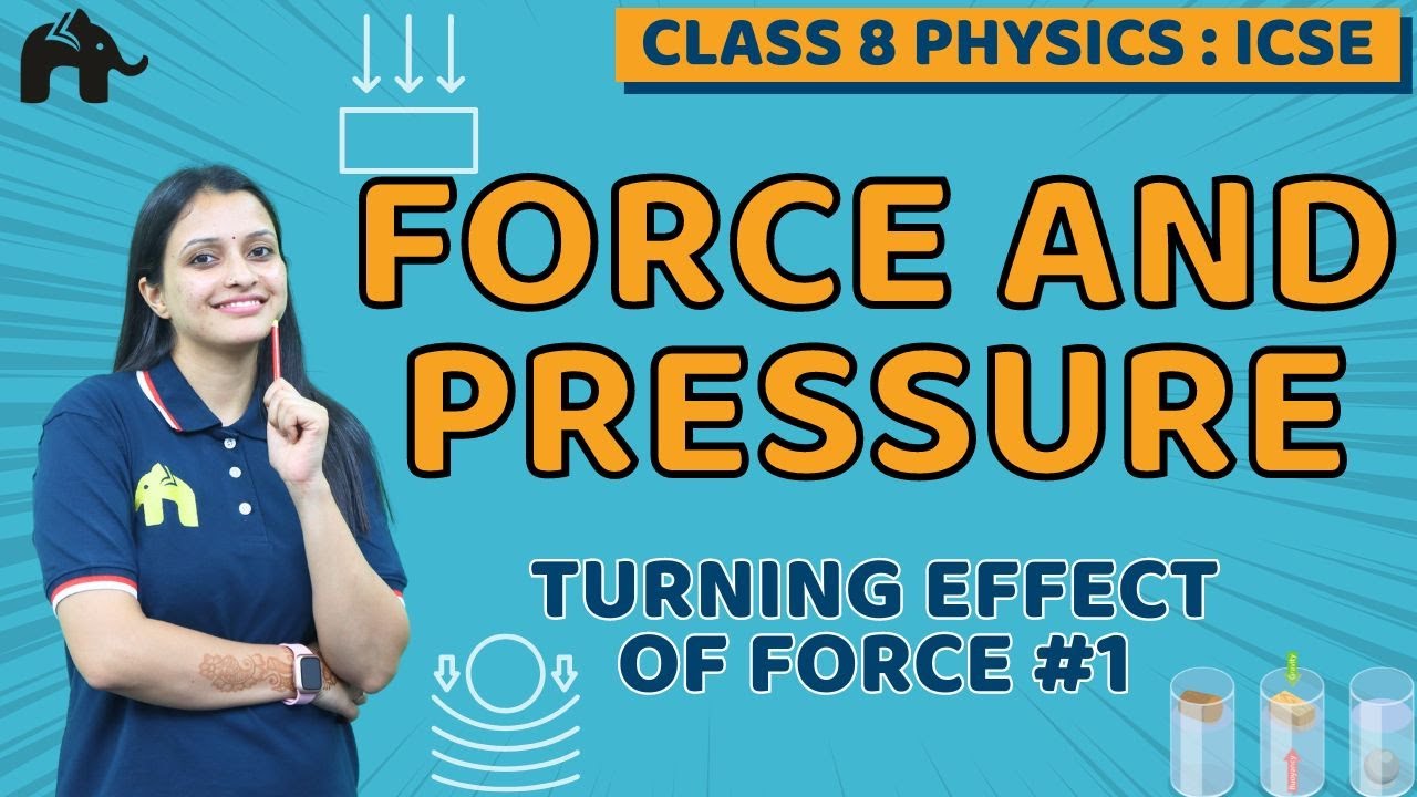 Force and Pressure Class 8 ICSE Physics | Selina Chapter 3 | Turning Effect of Force #1