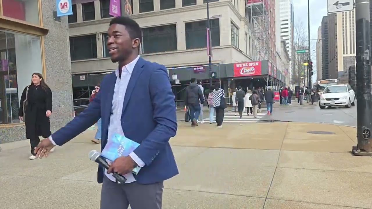 PRESENCE STREET EVANGELISM DOWNTOWN CHICAGO-USA || PEREZ NDI || REVIVAL IN CHICAGO 