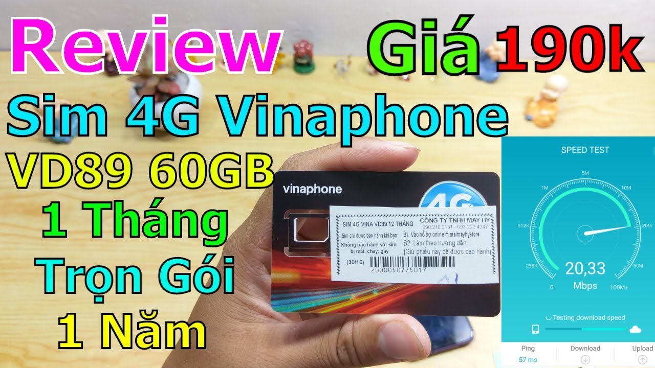 Tr&ecirc;n tay Sim 4G Vinaphone VD89 60GB/TH&Aacute;NG (2GB/ng&agrave;y) trọn g&oacute;i 1 năm kh&ocirc;ng nạp tiền