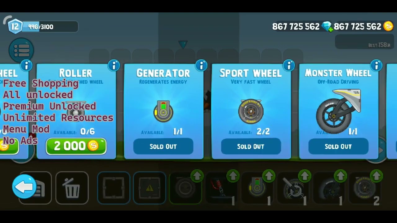 Rovercraft Mod Apk Versi Terbaru 2025 | Unlimited Money & All Unlocked & All Unlimited