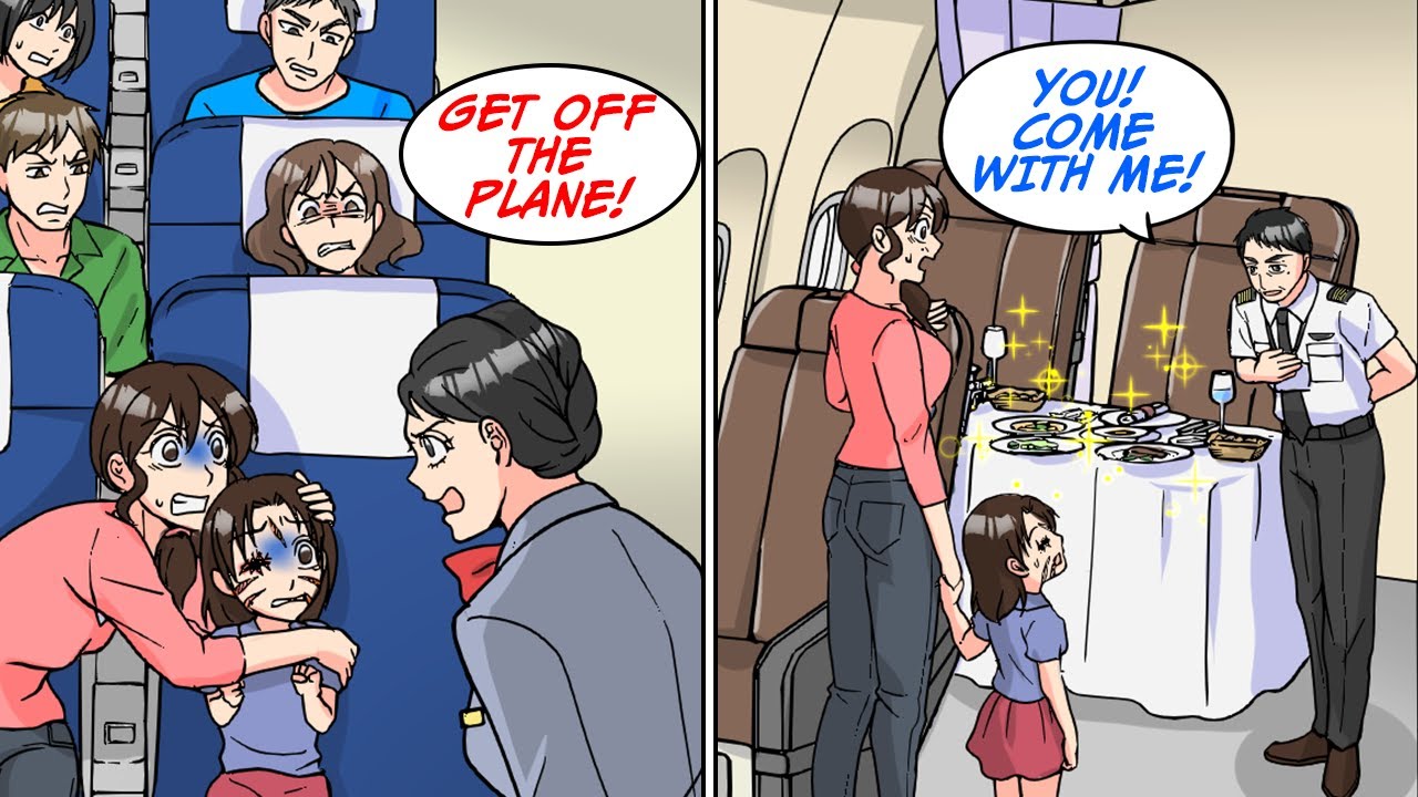 Went on a plane with my daughter who was missing an eye, but then... [Manga Dub]