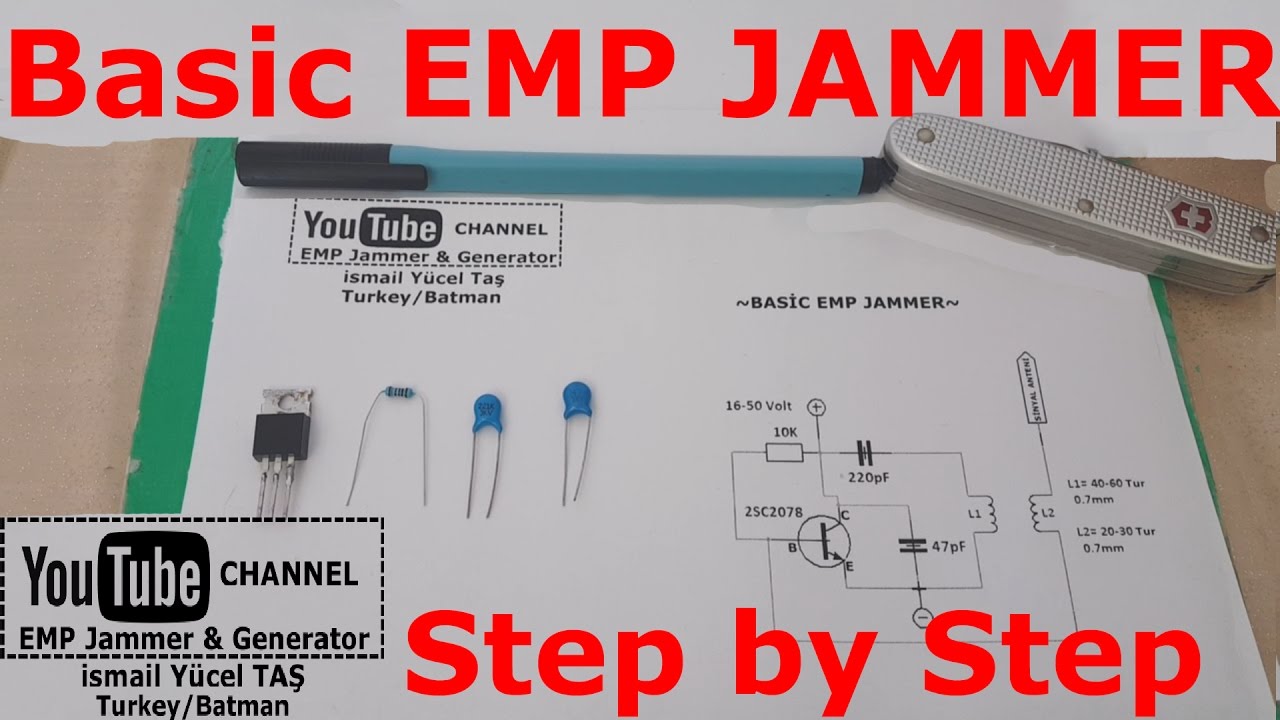 Basic emp jammer %100 work step by step