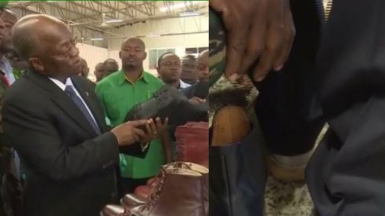 MAGUFULI AVUA VIATU NA KUJARIBU VIATU VIPYA, ANUNUA HAPO HAPO - 