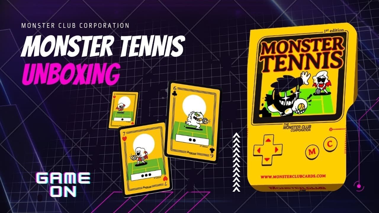 Monster Club TCG, MONSTER TENNIS unboxing.
