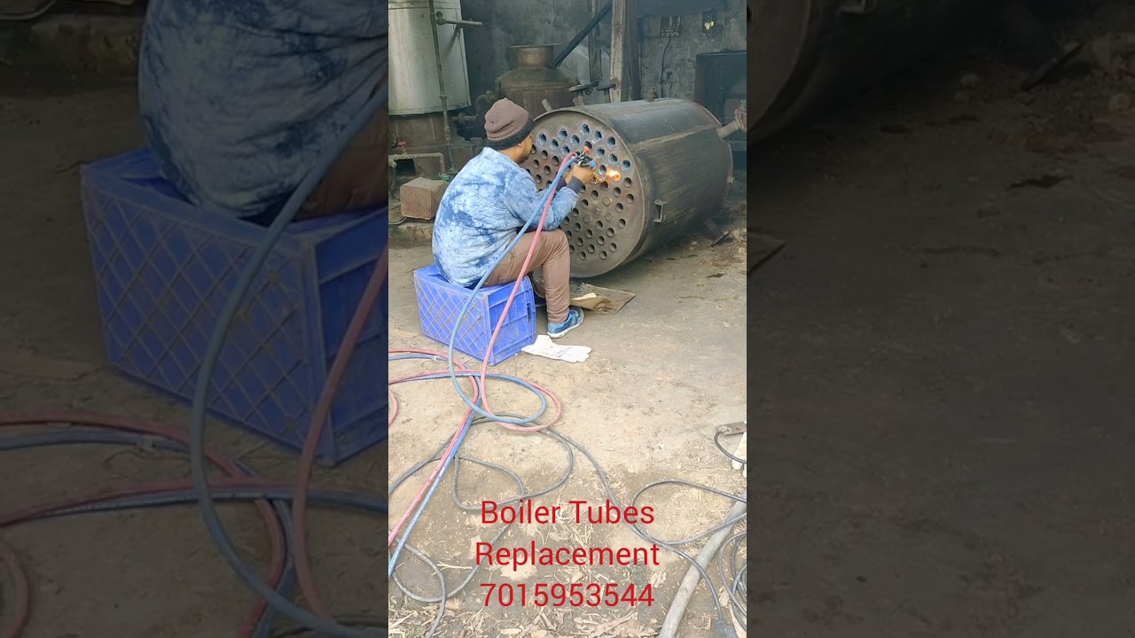 Boiler Tubes Replacement onsite #ibr #boilers #cyclone #fabrication #engineering #chemicalplant