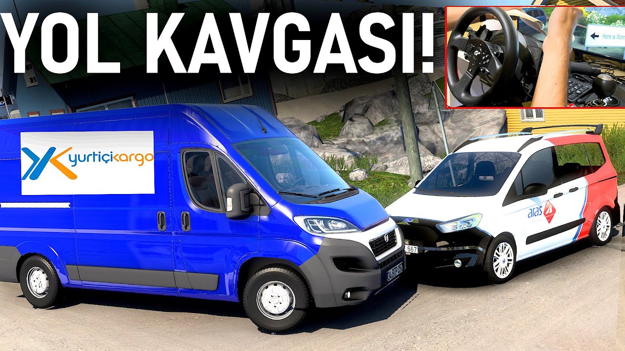 KARGOCU YOL KAVGASI! (KARGOCU OLDUM) - FİAT İLE KARGO DAĞITTIM - ETS 2 Mod T300RS @oguzhankaplan