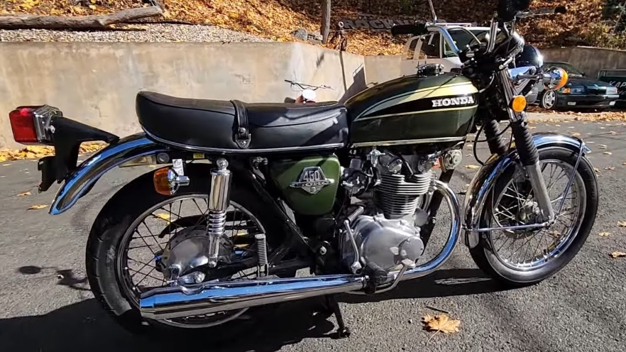 Ron Gott's Pristine 73 Honda CB450 DOHC GORGEOUS GREEN & GOLD