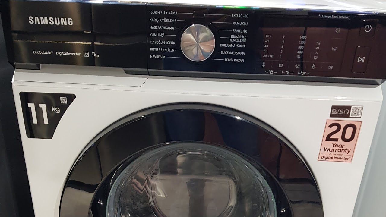 Samsung WW11BBA046AEAH 11 kg Çamaşır makinesi.