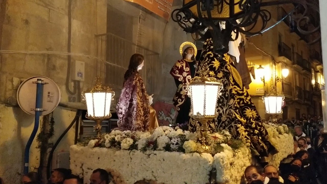 El Descendimiento de Sta Cruz en su 75 aniversario por la calle San Agustín en Alicante 27-11-21