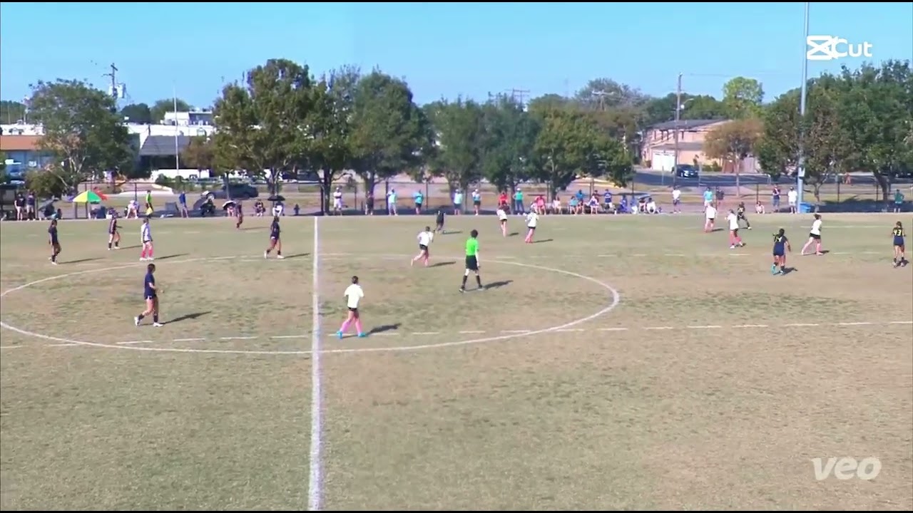 Slide tackle holding down the back line