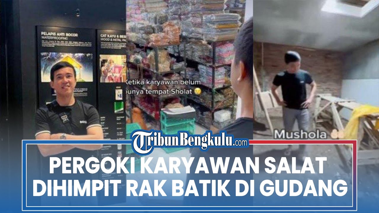 Pergoki Karyawan Salat Dihimpit Rak Batik di Gudang, Batin Bos Nonmuslim Kini Bangun Musala