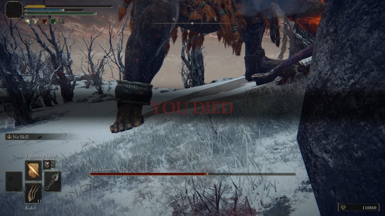 I didn't have any fun fighting the FIRE GIANT in ELDEN RING