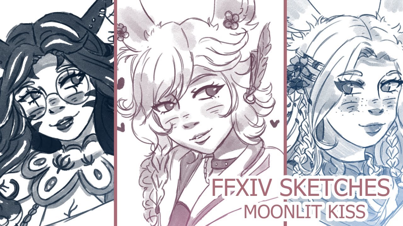FFXIV Sketches | Moonlit Kiss EU