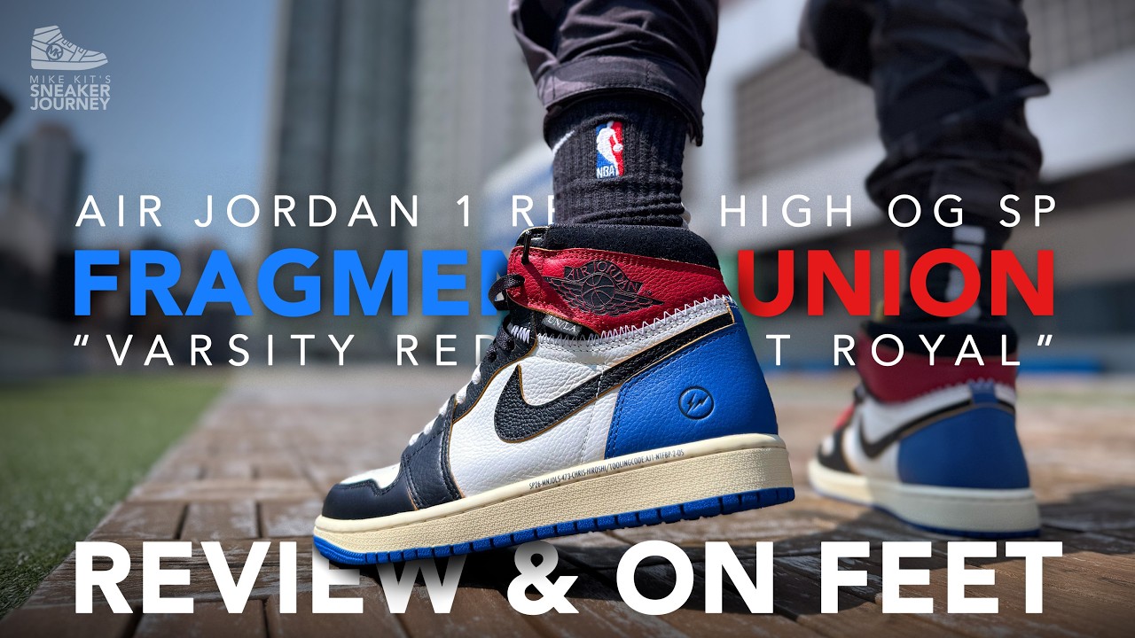 Air Jordan 1 Retro High OG SP - Fragment x Union LA “Varsity Red / Sport Royal” Unbox & On-Feet