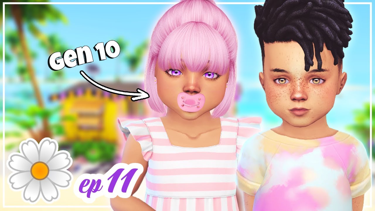 Переезжаю в обветшалую пляжную хижину!🏖️ Челлендж SIMS IN BLOOM!💜Анютины глазки #11
