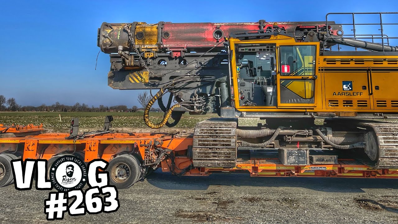 vLog263: Zaun machen, viel BETON und Ramme verladen