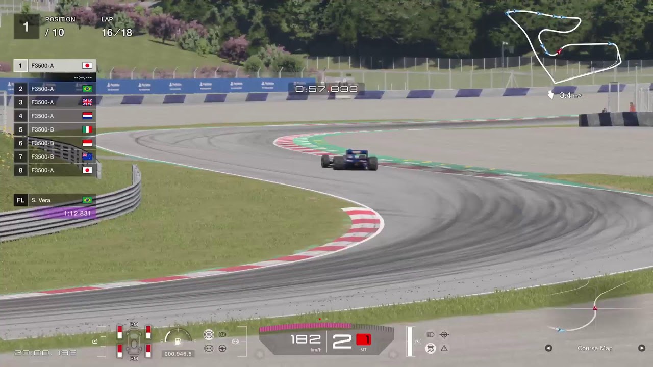 GT7 [F3500 One-Make at Red Bull Ring no cut ver　GT7 ノーカット版【F3500ワンメイク・レッドブル・18周】