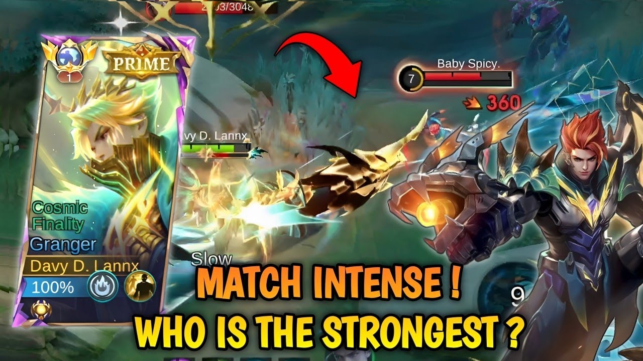 WHO IS THE STRONGEST IN GOLD LANE ?! GRANGER OR CLAUDE ?! INTENSE MATCH !(solo ranked)🔥 - MLBB