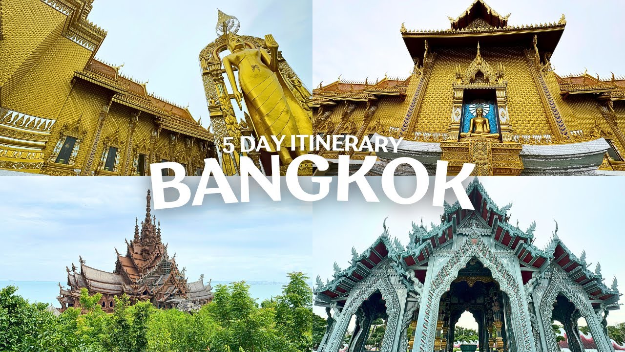 BANGKOK THAILAND 🇹🇭 5 Day Itinerary - Places to Visit and Budget Hotel Room Tour