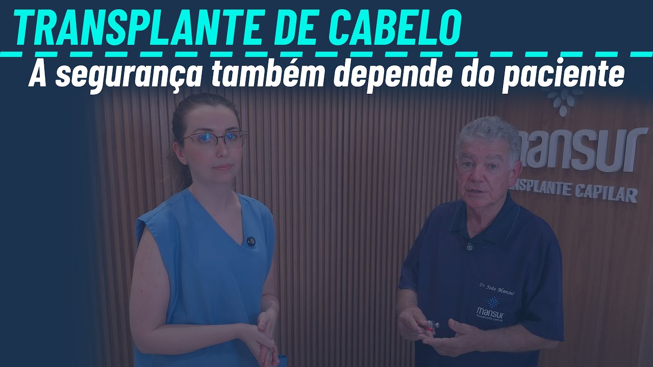 Transplante capilar seguro também depende do paciente