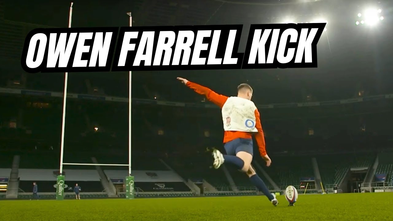 Owen Farrell Hip Power | @rugbybricks Rugby Bricks Online Kicking Review