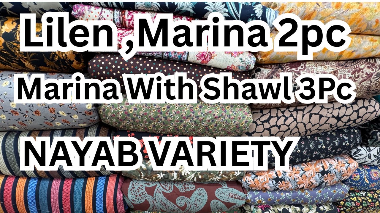 Lilen,Marina 2Pc Variety|New Designs Nayab Designs|Marina With Shawls 3pc suit|All Winter Variety|