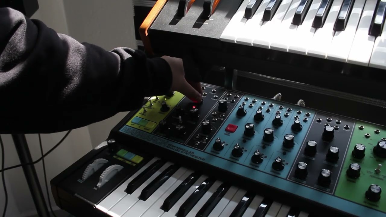 making a beat with synths I [moog sub37 & matriarch]