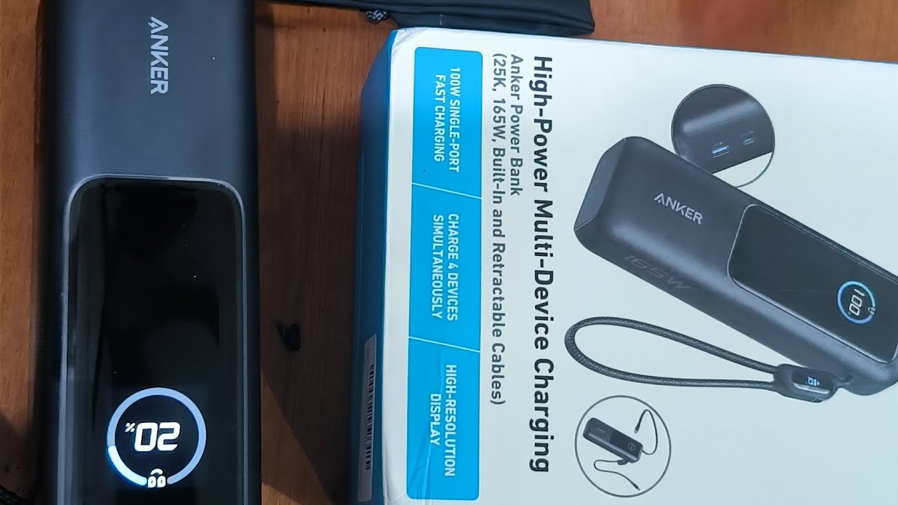 Unboxing Power bank Anker 25000 mAh 165 watt