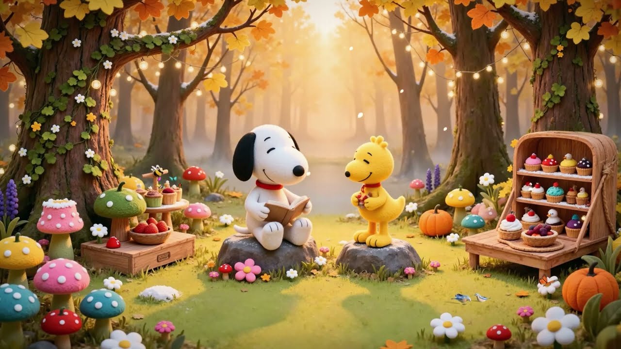 🌿 Snoopy’s Forest Spring Escape 🌸 Gentle Lofi Chill for Calm & Focus