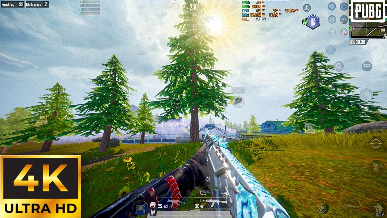 FHD 120FPS 4K 3840x2160 EMULATOR | RTX 3060 | MAXIMUM GRAPHICS GAMEPLAY | GAMELOOP 64BIT