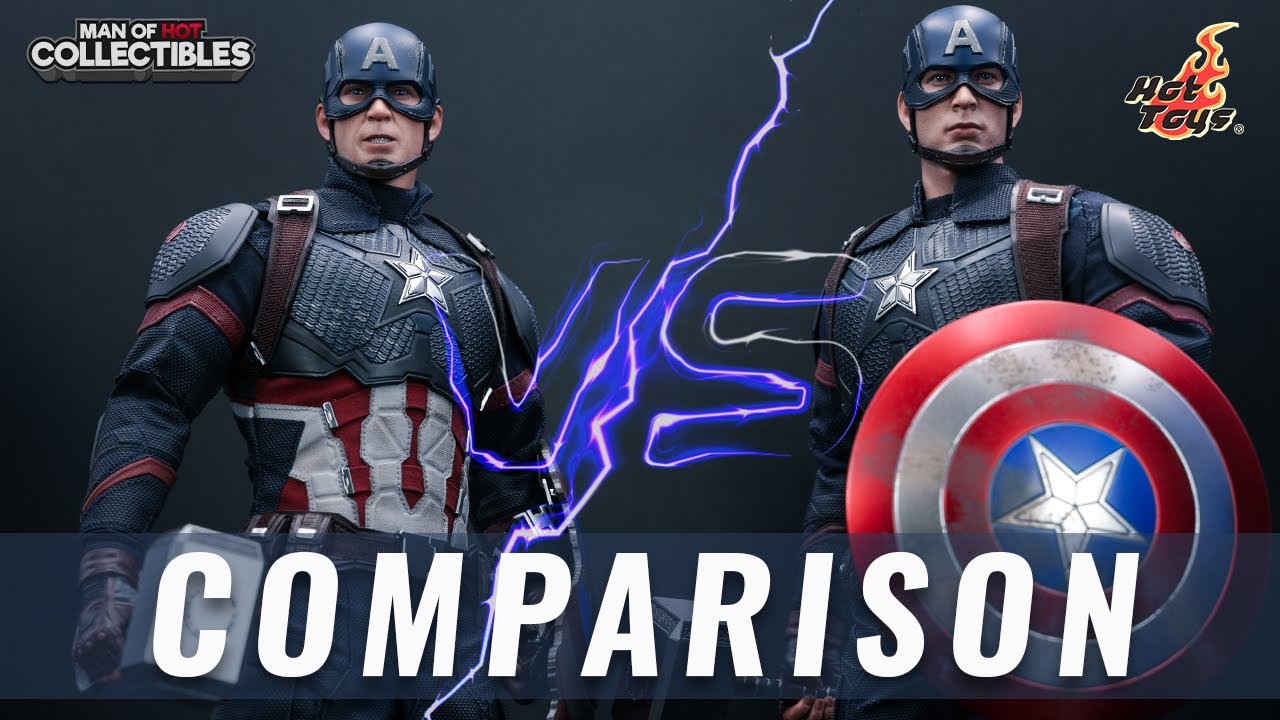 HOT TOYS Captain America ENDGAME VS Captain America D23 | COMPARISON