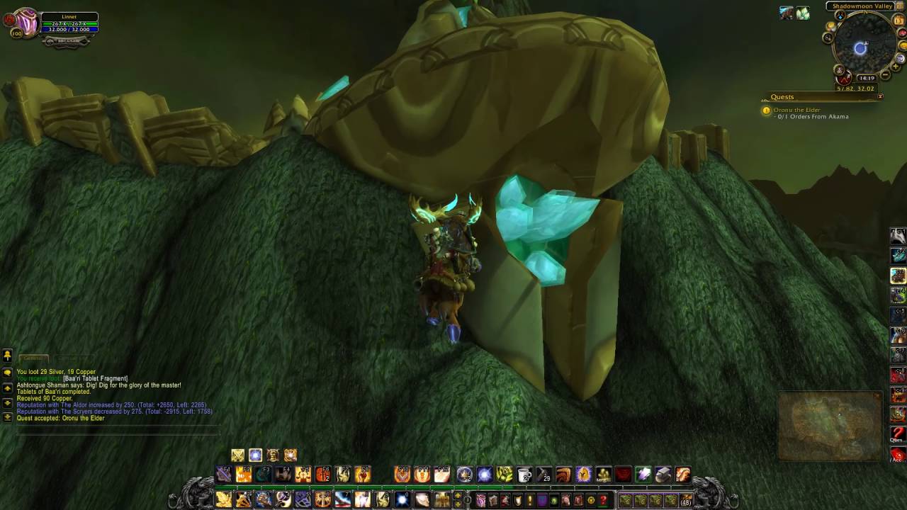 Oronu The Elder Quest ID 10571 Playthrough Shadowmoon Valley