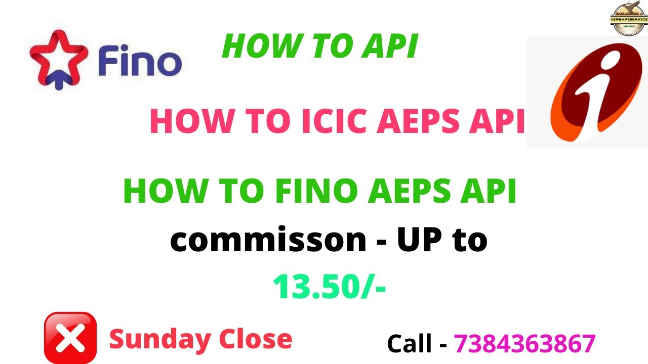 How TO Book now AEPS API FINO , ICICI BANK AEPS LIVE